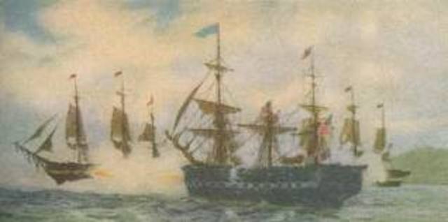 Britain Blockades American ports