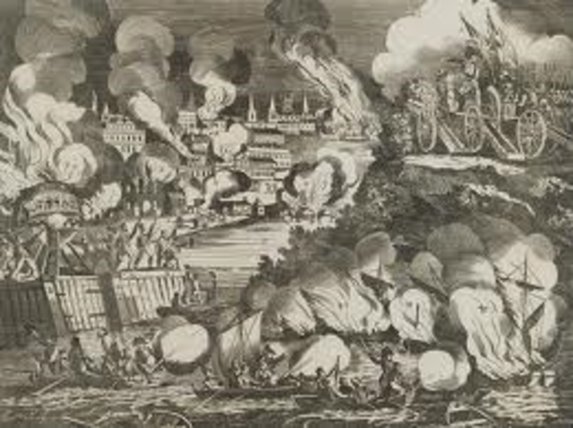 Wahington D.C attaked and burned