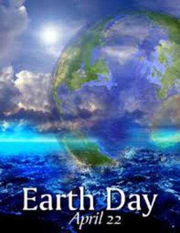 First Earth Day celebration