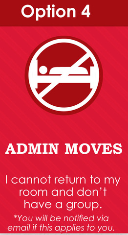 Housing Selection - Option 4: Admin Moves