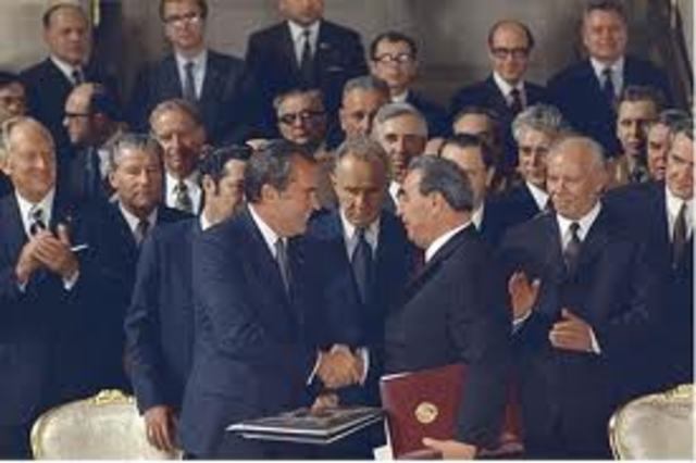 The SALT treaty was created by President Nixon.