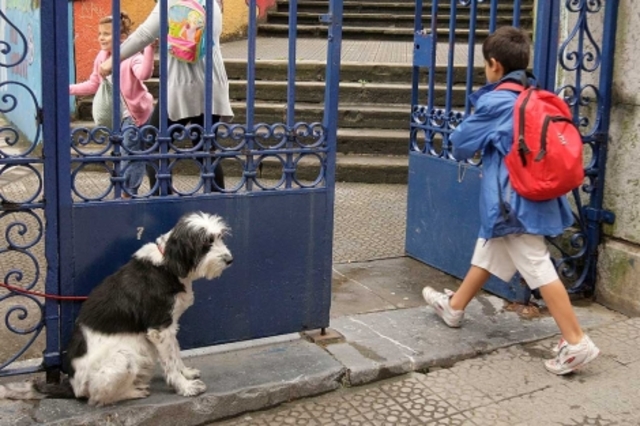 He went to the school for first time