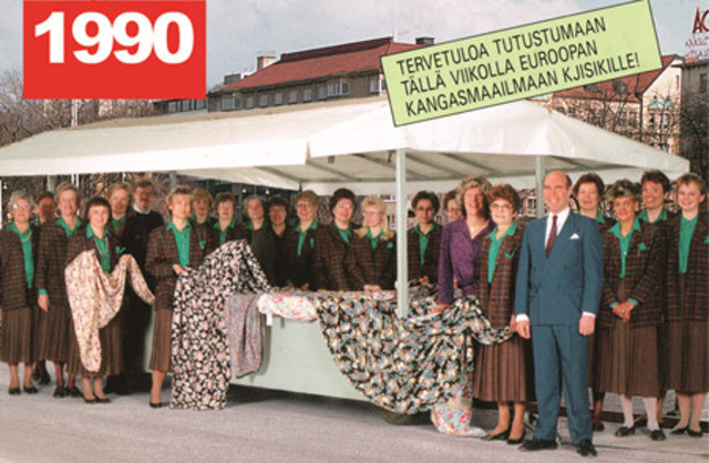 Pienestä puodista suurten mittojen kangaskaupaksi