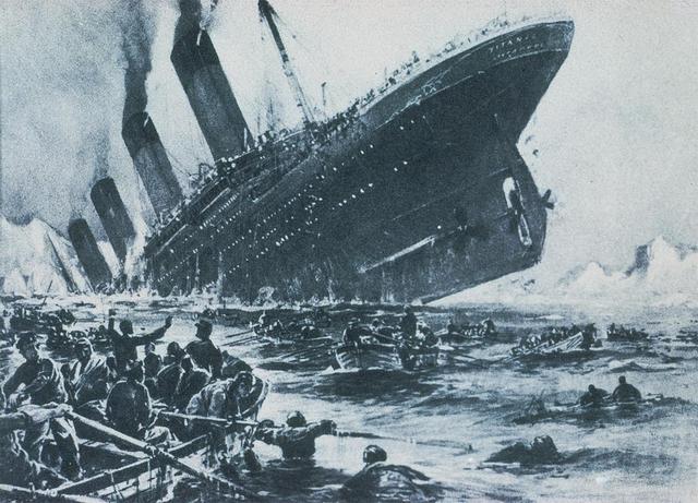 Titanic Hits an iceberg