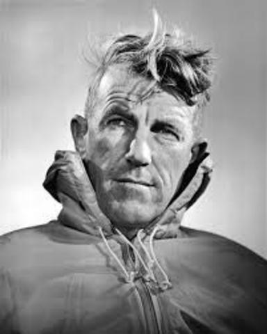Sir Edmund Hillary, premier homme à avoir atteint le sommet de l'Everest
