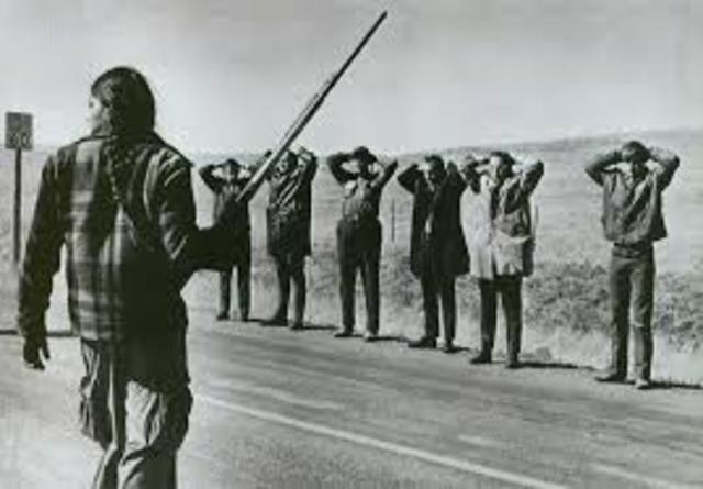 AIM takes over the reservation at wounded knee