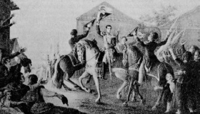 Início das revoltas militares absolutistas.