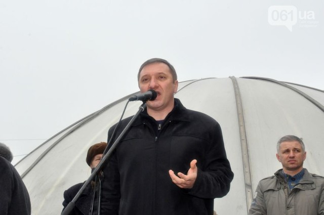 "Свободовцы" на Запорожском Майдане