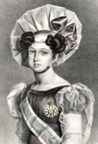 A infanta D. Isabel Maria, torna-se regente em nome de D. Maria II.