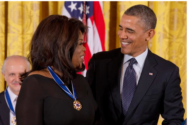 Awarded a medal by Barak Obama