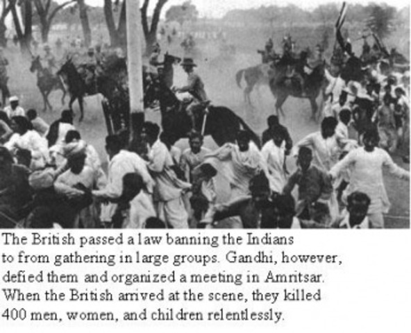 Gandhi Organizes Protest