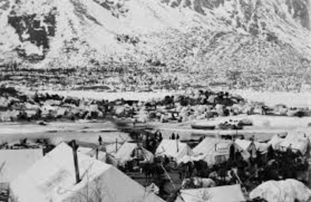 The Klondike Gold Rush began in Alaska