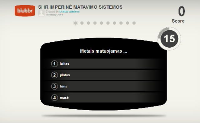 Integruotas matematikos, fizikos, IT ir anglų kalbos projektas "SI IR IMPERINĖ MATAVIMO SISTEMOS"