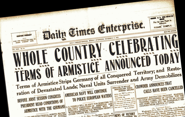 Armistice signed as Allies defeat the Central Powers