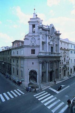 Facade of San Carlo alle Quattro Fontane
