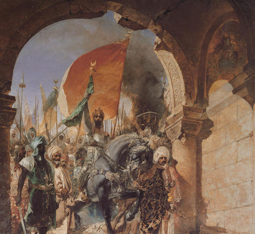 The Constantinople was overthrown by the Turks (Turkey)