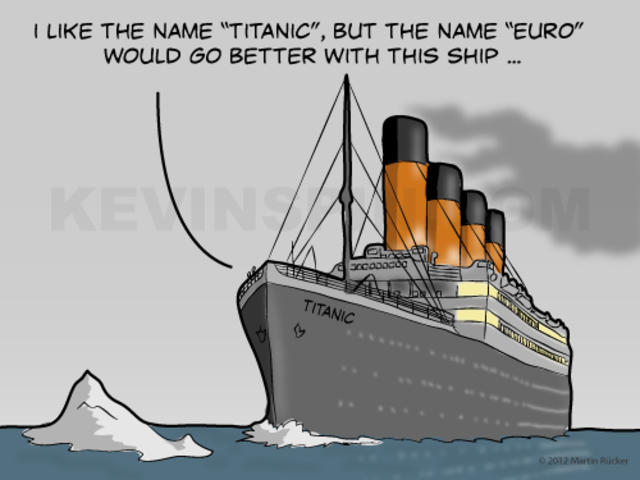 Titanic hits an iceberg