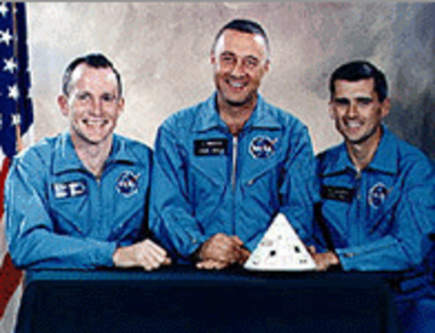 Virgil "Gus" Grissom, Edward White II, and Roger Chaffee