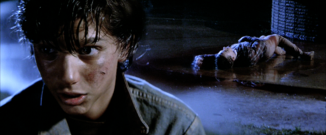 Ponyboy and Johnny get attacked by Cherry's boyfriend Bob and his friends and Johhny stabs Bob