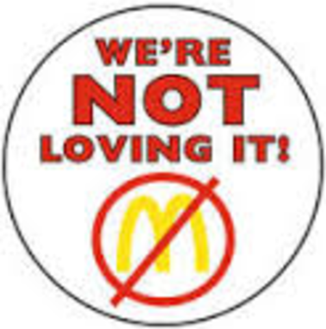 Quit job at McDonald's