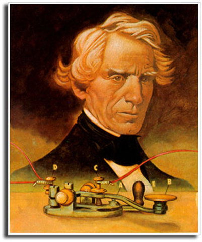 Samuel Morse inventa el telégrafo.