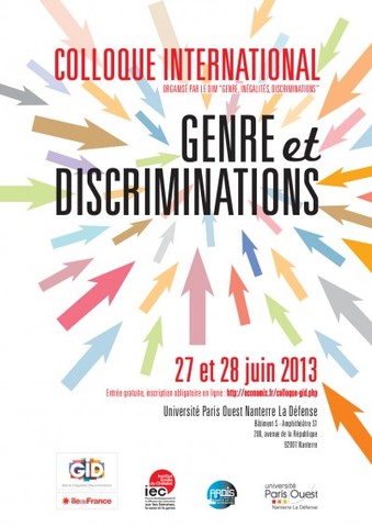 Colloque Inaugural du DIM: « Genre, inégalités, discriminations ».