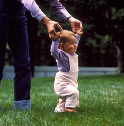 I learned how to walk