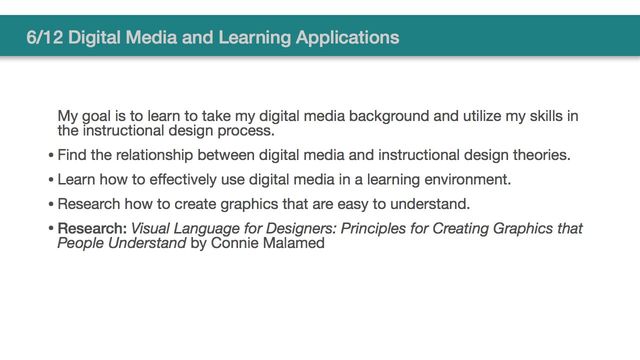 6/12 Digital Media and Learning Applications