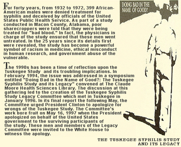 Tuskegee syphilis study
