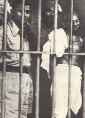 Gandhi First Imprisonment
