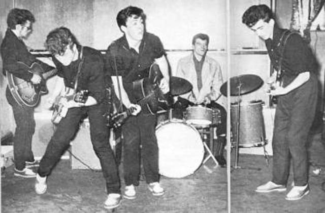 Harrison fue audicionar con una banda llamada Quarrymen conformada por Paul y John Lennon