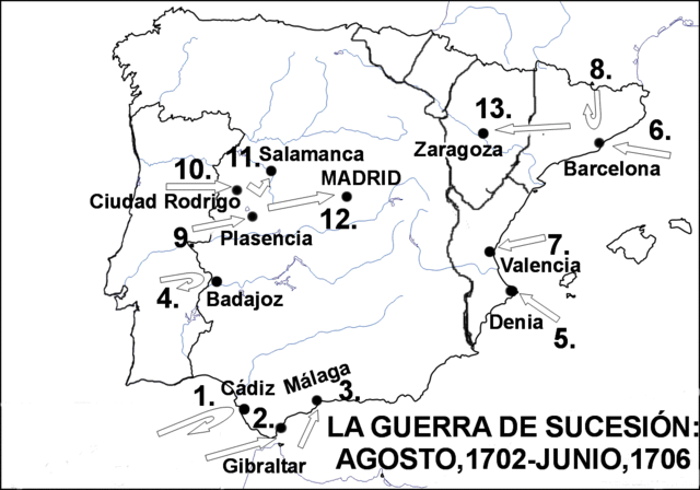 GUERRA DE SUCESIÓN ESPAÑOLA. (1701- 1713)