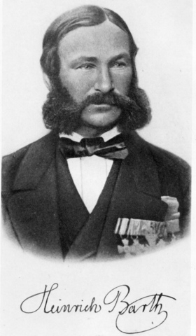 Heinrich Barth begins his famous expeditions into Muslim Africa