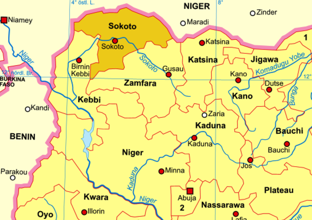 Beginning of the recognized decline of Sokoto power