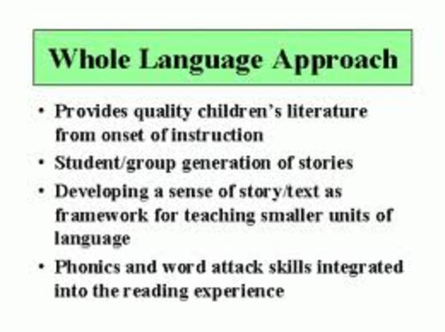 Psycholinguistic & Whole Learning Theory