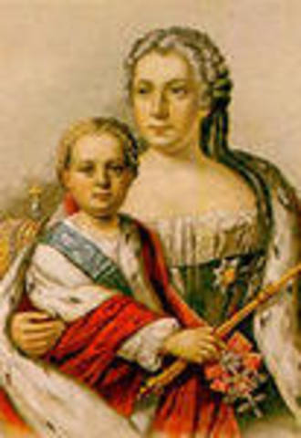 Иван IV при регенстве Анны Леопольдовны