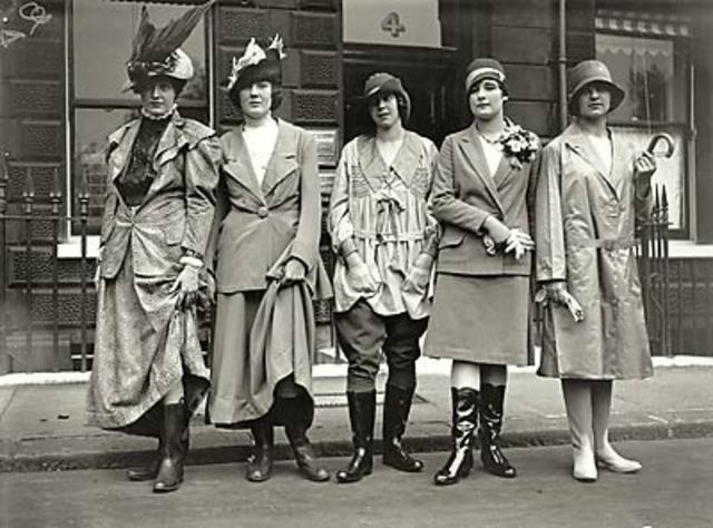 moda feminina 1909