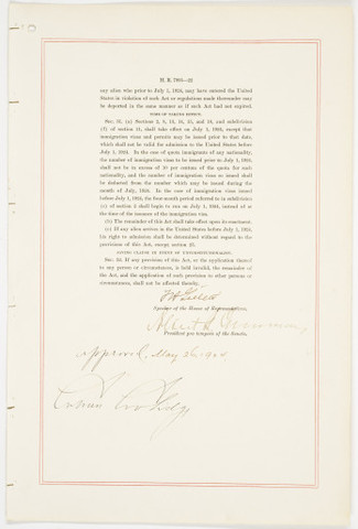 Immigration Act of 1924