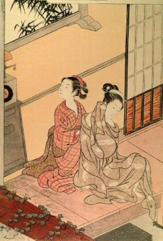 Evening Bell at the Clock (Suzuki Haranobu)