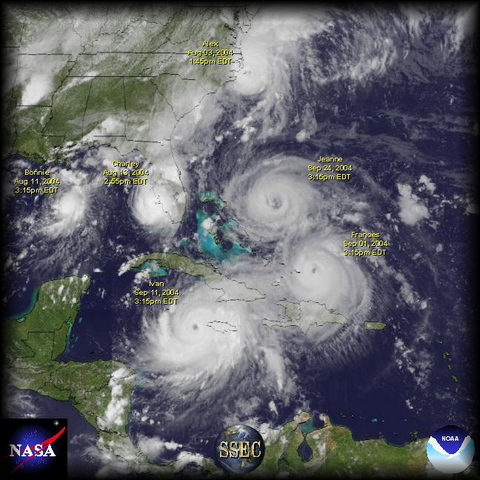 Four Hurricanes hit Florida