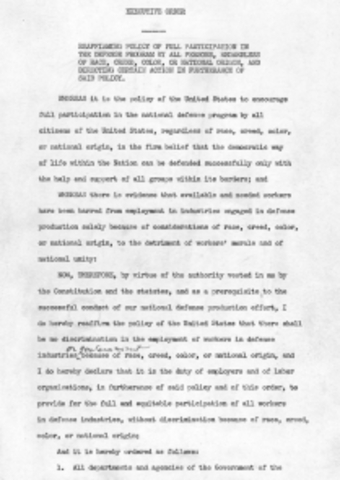 Executive Order 8802