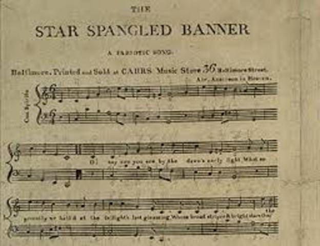 Writing of the Star Spangled Banner