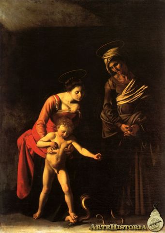 La virgen de la Sierpe, Madonna de los Palafreneros por Caravaggio