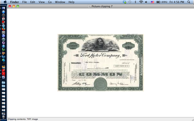 Ford car co. sells common stock, 10.2 mil. Shares sold