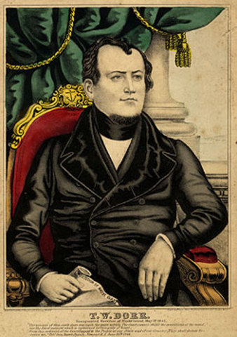 Thomas Dorr elected Governor under People's Constitution