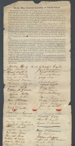 Dorr released from prison by act of General Assembly pardoning him from "certain offenses against...this state..."