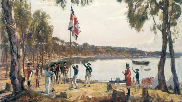 First fleet arrives in Botany Bay