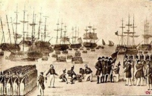 Entrada no Porto do exército liberal.