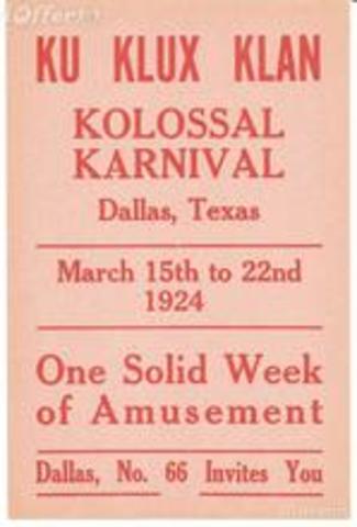 The Ku Klux Klan (KKK)