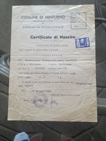 Dean Fiorentino Mastantuono was born